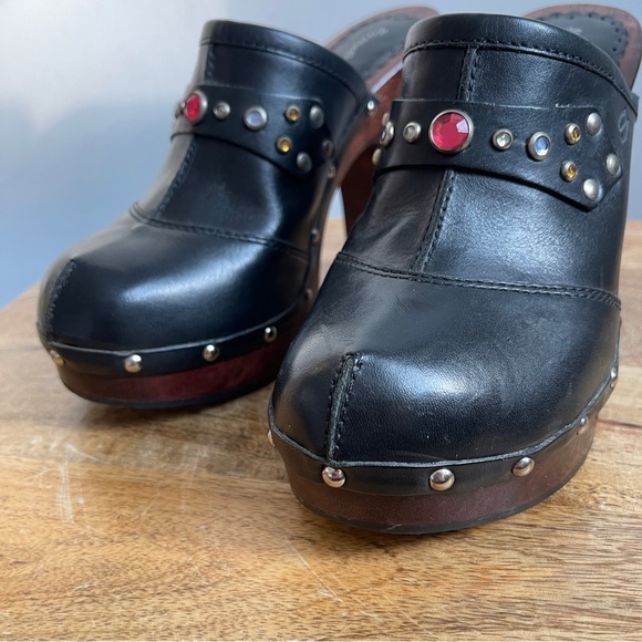 Vintage Somethin’ Else By Sketchers Wooden Clog Heels - Picture 7 of 11